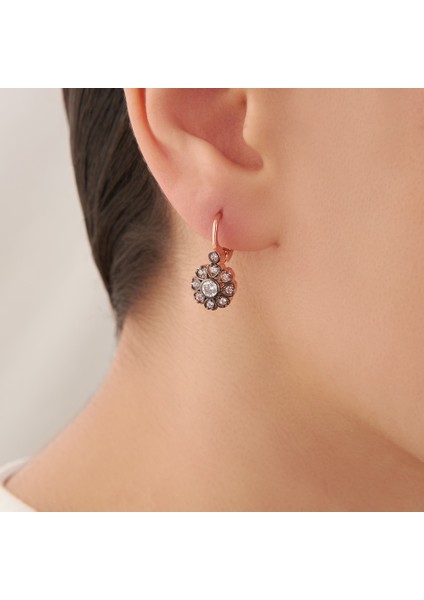 925 Ayar Rose Kaplama Elmas Montür Gümüş Set fırsatları