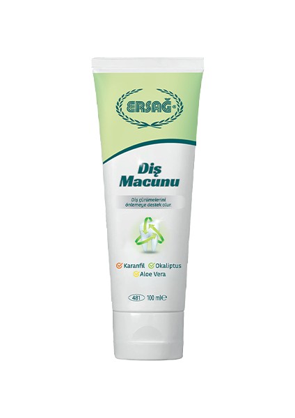 Diş Macunu (Karanfil,okaliptüs,aloe Vera) 2 Adet 100 Ml- Sabunluk Hediyemiz 483 fırsatları