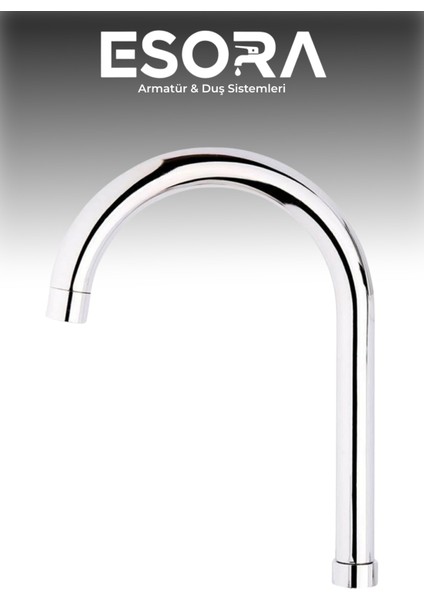 Krom Baston Eviye Mutfak Borusu (Kuğu Boyun Uzun) 25 cm modelleri