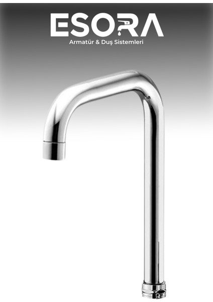 Lüks Su Tasarruflu Paslanmaz Eviye Mutfak Batarya Borusu