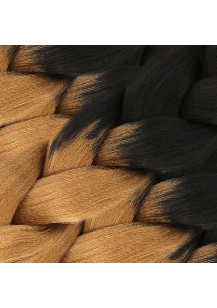 Afrika Örgülük Sentetik Ombreli Saç 100 Gr. - Siyah / Karamel fiyatları