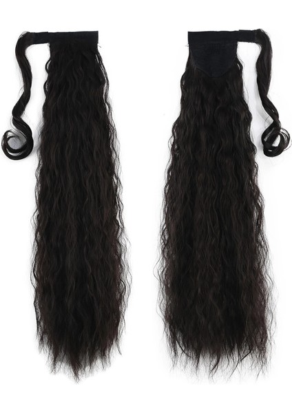 Bağlamalı Kabarık Dalgalı At Kuyruğu - Kahverengi fiyatları