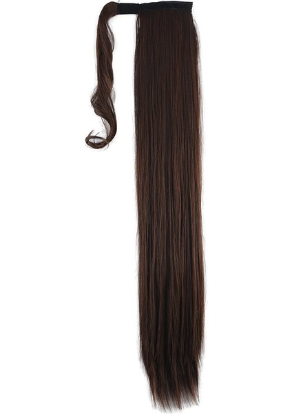 Bağlamalı Düz At Kuyruğu - Kahve Karamel modelleri