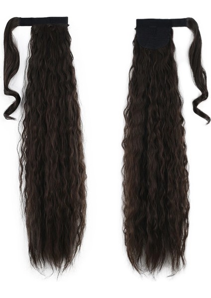 Bağlamalı Kabarık Dalgalı At Kuyruğu - Açık Kahve fiyatları