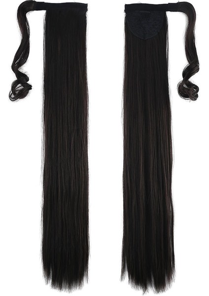 Bağlamalı Düz At Kuyruğu - Kahverengi fiyatları