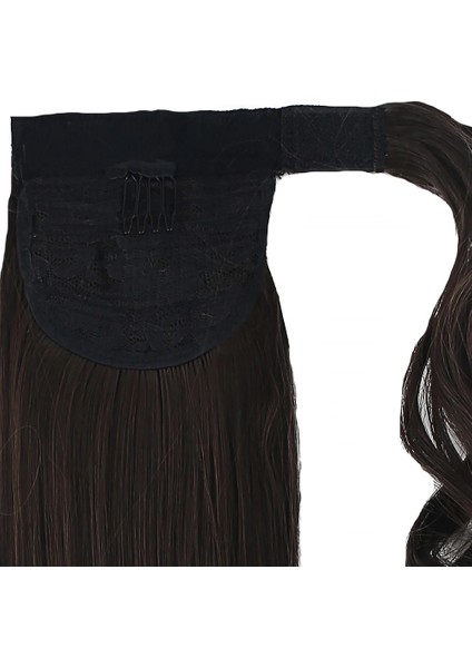 Bağlamalı Düz At Kuyruğu - Açık Kahve indirimleri