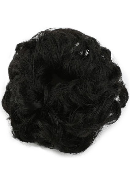 Yoğun Saçlı Lastikli Topuz Toka - Siyah fiyatları
