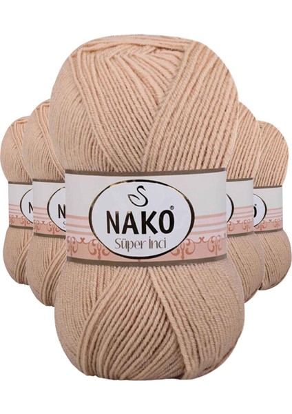 5 Adet Süper İnci El Örgü İpi 100 gr Deve Tüyü 219 fiyatları