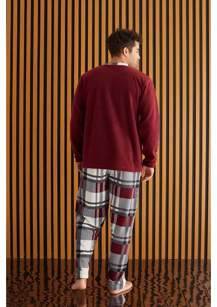 Erkek Düğme Yaka Kışlık Polar Pijama Takımı 6100/15 - 1 Adet modelleri
