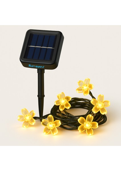 Solar Çiçekli Bahçe Lambası 30 Led, Gün Işığı Dekoratif Dış Mekan Süsü fiyatları