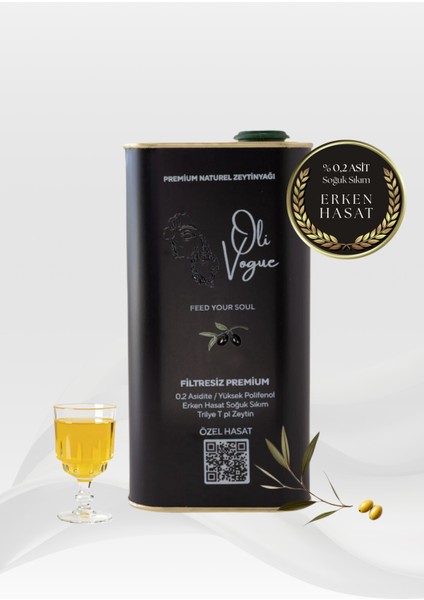 Oversize Premium Erken Hasat Naturel Sızma Zeytinyağı (5 Litre)