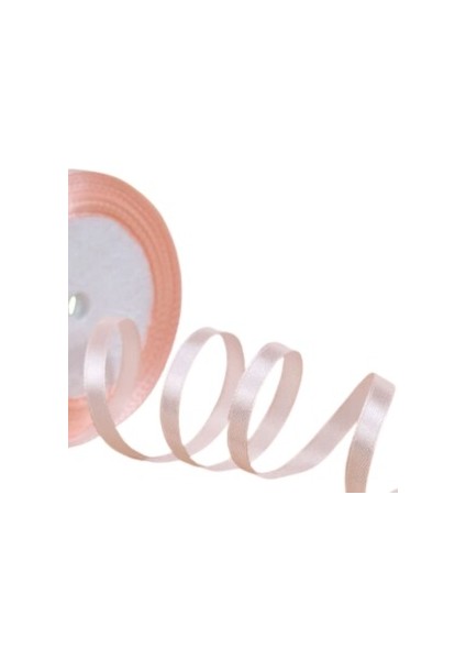 Saten Kurdele 6 mm Pudra 70 Metre