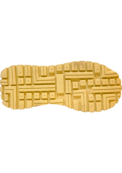 erkek Deri ve Renk Bloklu Tekstil Detaylı Bağcık Kapamalı Sneakers Ayakkabı