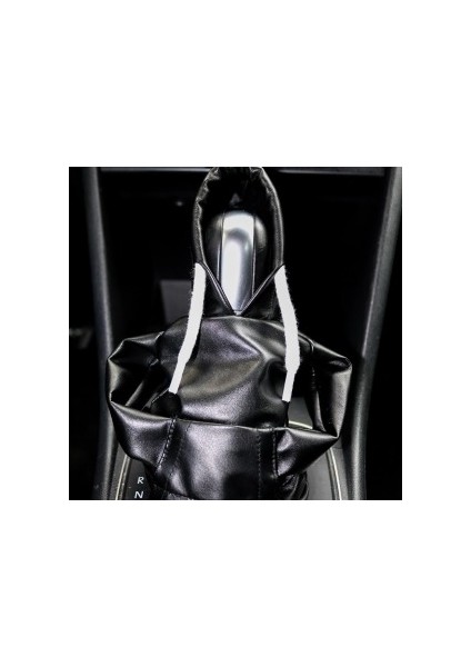 Tüm Araçlara Uyumlu Vites Kıyafeti Suni Deri Siyah