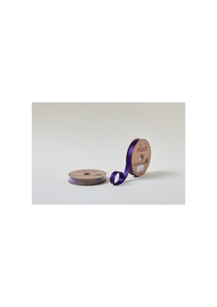 Biye Saten Katlı 019 Koyu Mor 2 cm 25 Metre Polyester