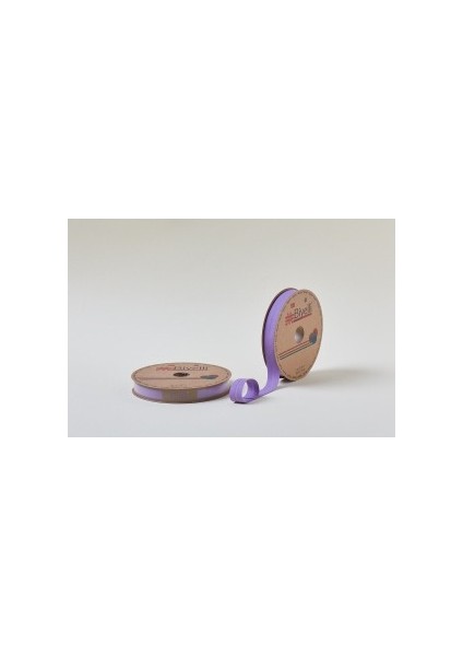 Biye Koton Katlı D51 Açık Mor 2 cm 25 Metre %65 Koton %35 Polyester