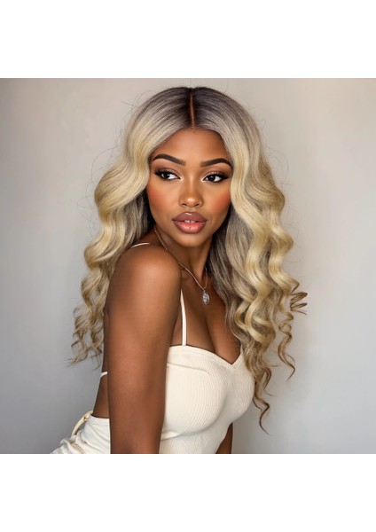 Kumral Dore Sarı Ombre ve Balköpüğü Röfleli Tül Peruk fırsatları