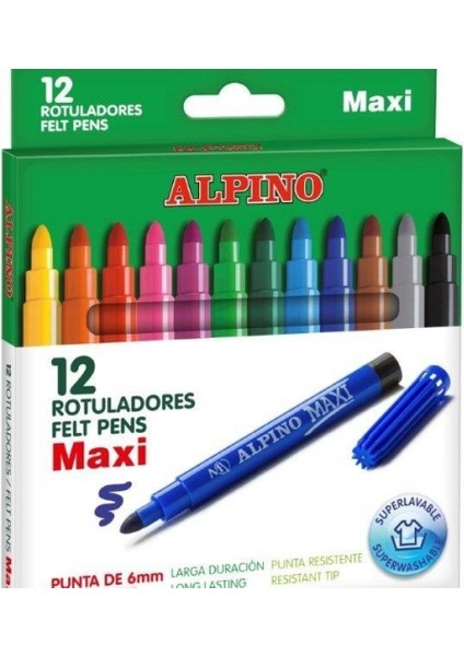 Alpino Keçeli Kalem Jumbo 12 Li