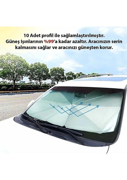 Araba Ön Cam Güneşlik Katlanabilir Güneşlik Şemsiye Ön Cam Gölgelik Oto Güneşlik indirimleri