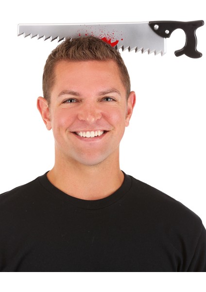 Kafaya Saplanmış Halloween Kanlı Testere Şaka Tacı (5224) fiyatları