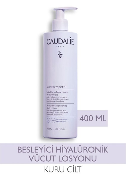 Asfstore Caudalie Vinotherapist Besleyici Hiyalüronik Vücut Losyonu 400 ml