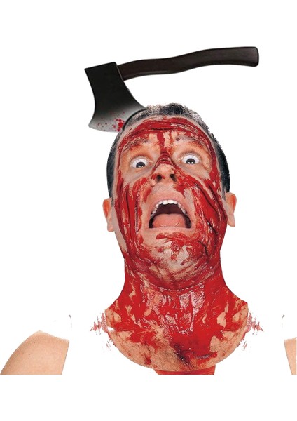 Kafaya Saplanmış Halloween Kanlı Balta Şaka Tacı (4915) indirimleri