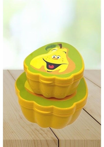 Buffer® 2'li Iç Içe Geçebilen Armut Model Saklama ve Beslenme Kabı Seti (550 ml + 250 Ml) indirimleri