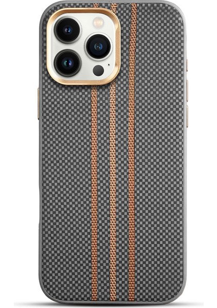 Apple iPhone 16 Pro Uyumlu Kılıf Zebana Goldrix Karbon Fiber M-Safe Kılıf Gri fiyatları