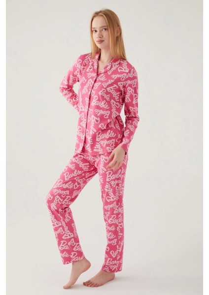 Barbie 1767-S Kadın Gömlek Yaka Pijama Takımı fiyatları