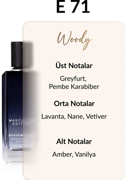 E71 Batacian 100 ml Erkek Parfüm | Woody fiyatları