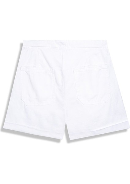 Basıc Gabardin Regular Mini Beyaz Şort fiyatları
