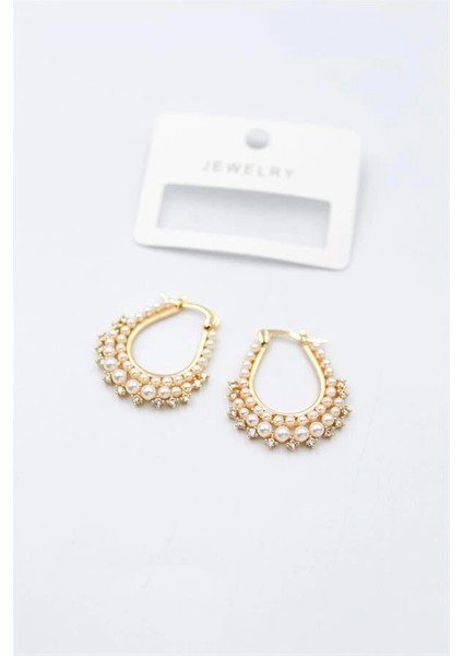 Incili Küpe - Altın