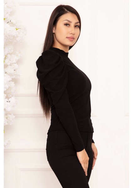 Prenses Kol Bluz Siyah W3125 fırsatları