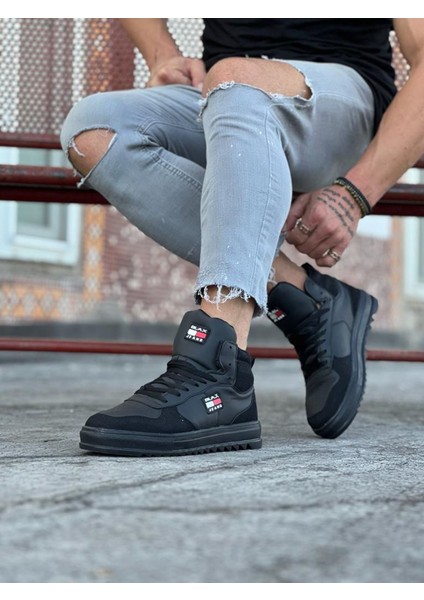 Kömür Erkek Yarım Bilek Bot modelleri