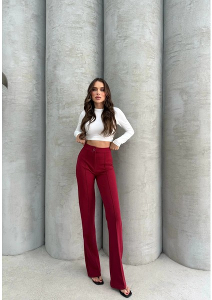 Önü Cumalı Ithal Krep Pantolon fırsatları