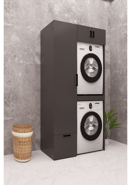 Mdf Çamaşır Makinesi ve Kurutma Makinesi Dolabı Ütü Masalı modelleri