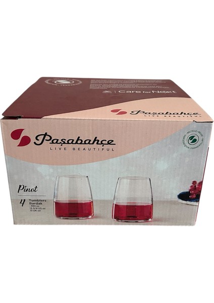 Pinot Su Bardağı 4lü 390 cc
