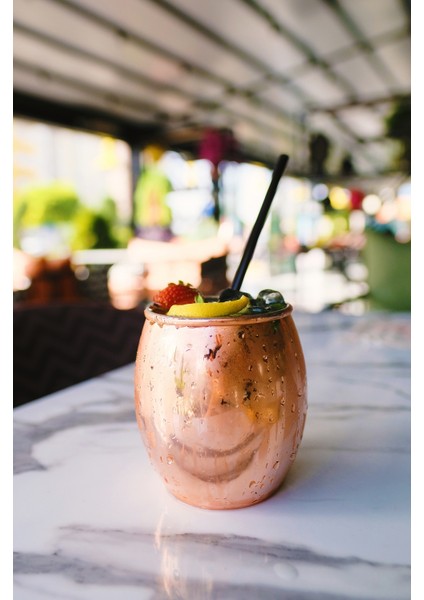 Bakır Bardak Tombul Kokteyl 2'li Bakır Renk fiyatları