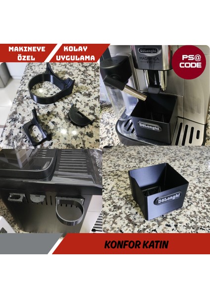 Delonghi Manifica Evo Kahve Makinesine Özel Tasarım Aksesuarlar fiyatları