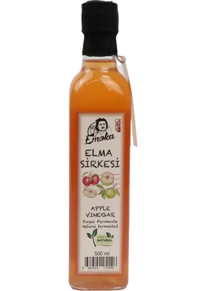 Elma Sirkesi Cam Şişe 500ML Doğal Fermante