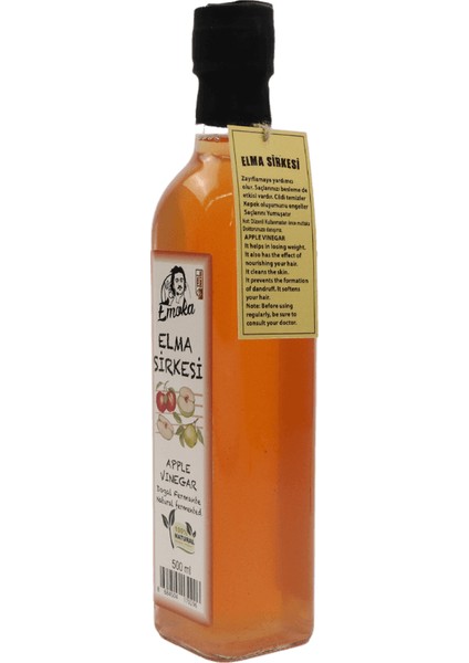 Elma Sirkesi Cam Şişe 500ML Doğal Fermante fiyatları