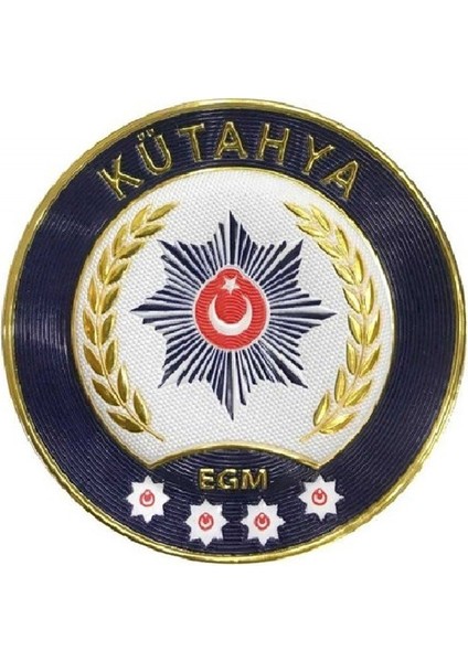 Kütahya Polis Kol Arması 3D Plastik Tpu, Yeni Tip, Cırtlı, Standart Ölçü, 1.sınıf Kalite