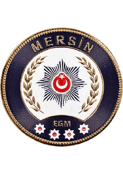Mersin Polis Kol Arması 3D Plastik Tpu, Yeni Tip, Cırtlı, Standart Ölçü, 1.sınıf Kalite