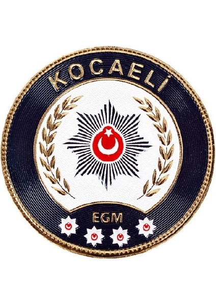 Kocaeli Polis Kol Arması 3D Plastik Tpu, Yeni Tip, Cırtlı, Standart Ölçü, 1.sınıf Kalite
