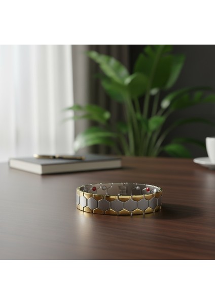 Manyetik Mıknatıslı Çelik Erkek Bilekliği fırsatları