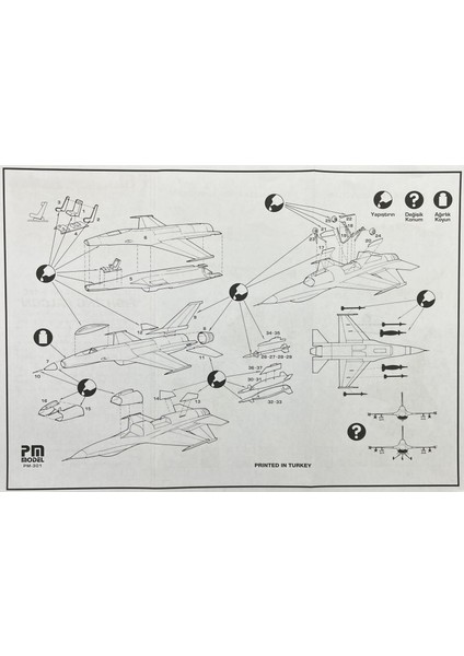 Model 301 1/72 F-16 Fighting Falcon Avcı-Bombardıman Uçağı Plastik Model Kiti fırsatları