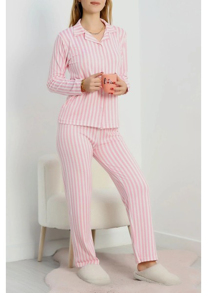 Pembe Çizgili Pijama Takımı fiyatları