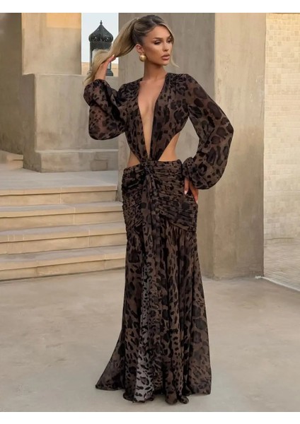 Reverıe Sırt Dekolteli Uzun Elbise modelleri