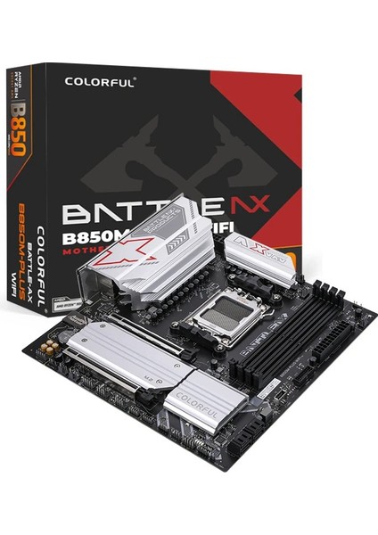 Battle-Ax B850M-PLUS Wıfı V14 Ddr5 7600MHZ Matx Am5 Gaming (Oyuncu) Anakart