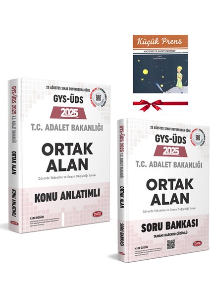 2025 Gys Üds Adalet Bakanlığı Ortak Alan Görevde Yükselme ve Ünvan Değişikliği Sınavı Hazırlık Seti